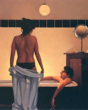 Jack Vettriano Painting - baño juntos Contemporáneo Jack Vettriano